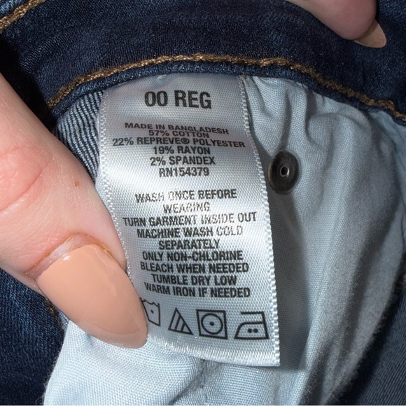 American Eagle Next Level High-Waisted Jegging Dark Wash 00 Regular EUC - Picture 6 of 6